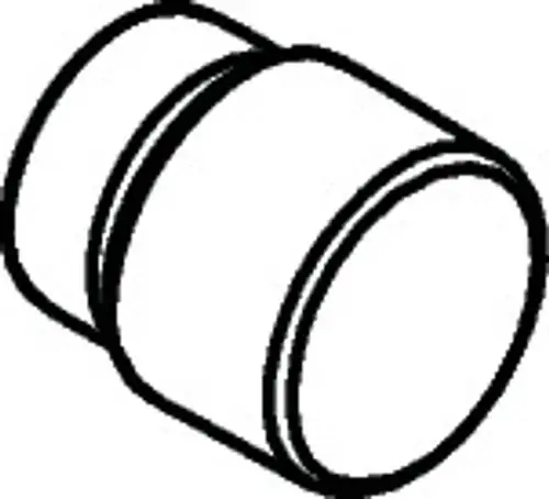 Schwarzlackierter Zugknopf mit runder Form, geeignet für Umsteller. Produkt von Hansgrohe, zeigt eine schlichte Bauweise ohne zusätzliche Verzierungen.